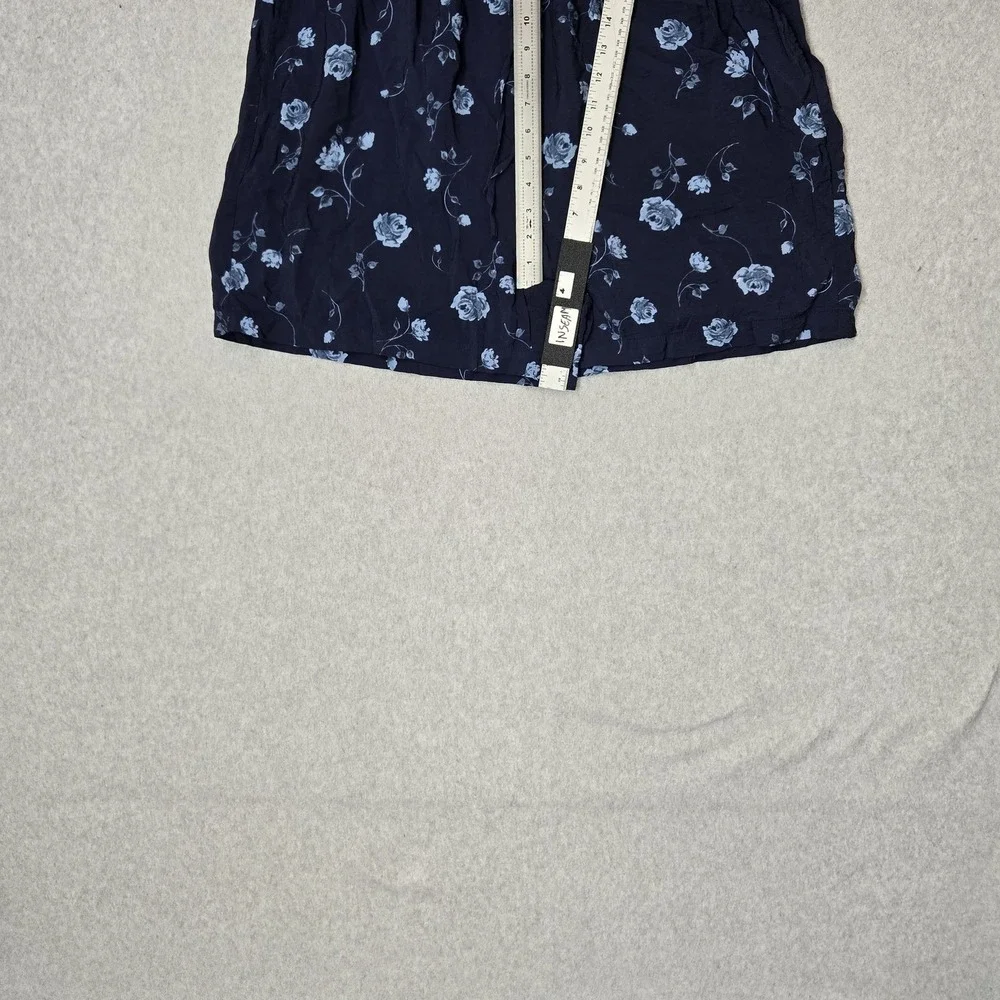 Torrid Women Shorts 2 Navy Nylon Rayon Floral Pajama Shorts Cottagecore